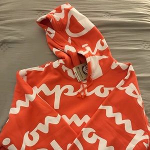 Champion Reverse Weave Hoodie Coral Papaya Men’s L